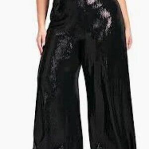 Simply Southern black seqin wide leg pant XL
